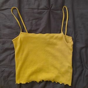 Yellow H&M crop top